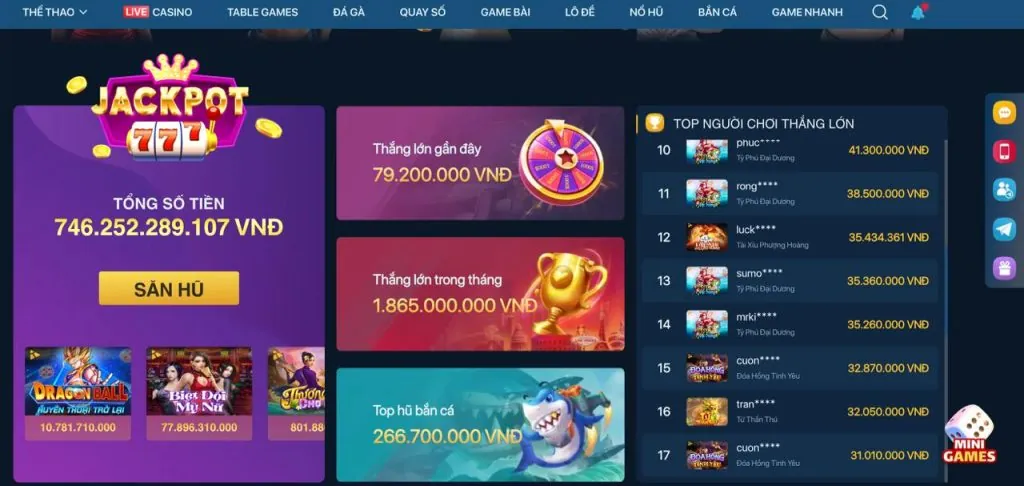 Trò chơi Nổ Hũ tại OKVIP Nhà Cái